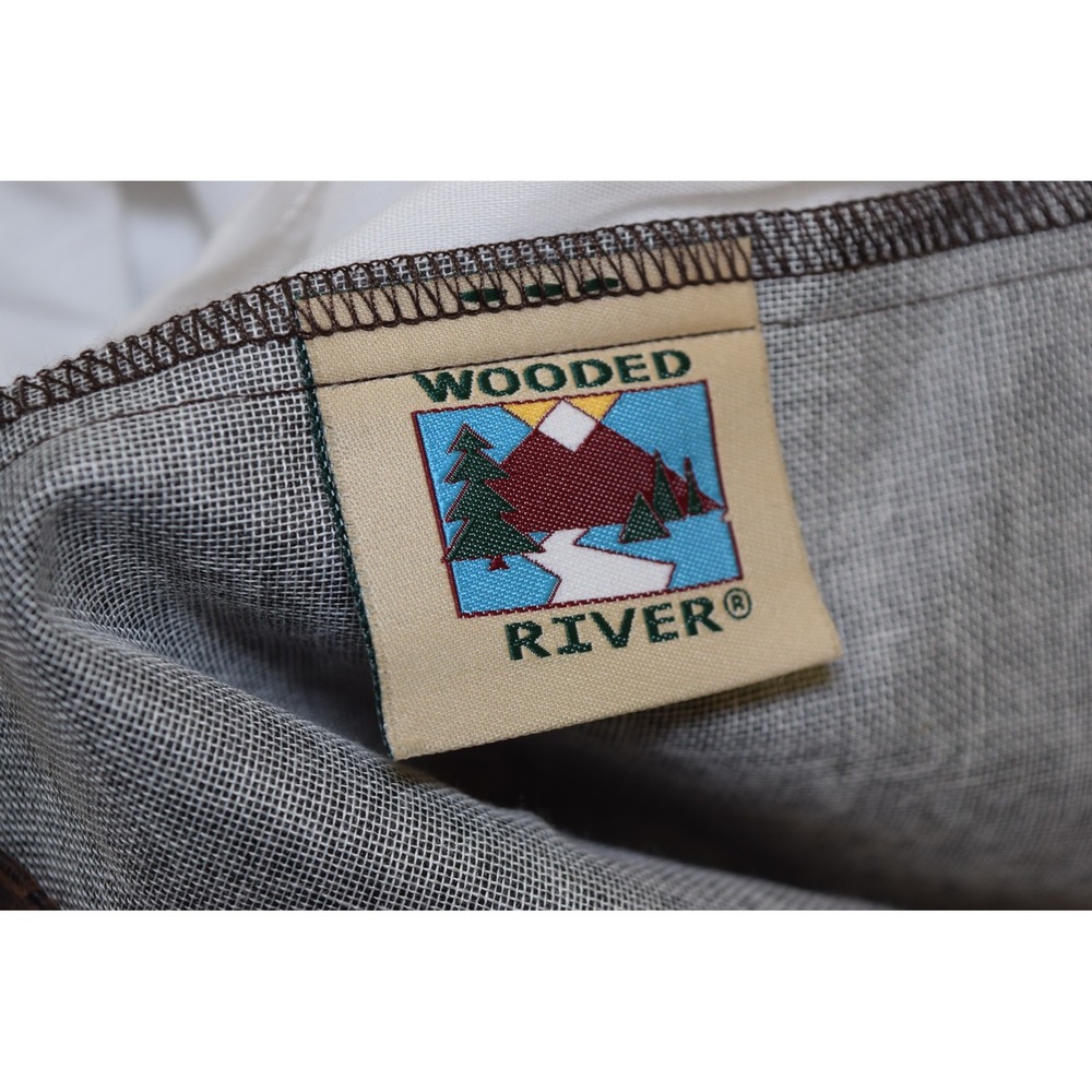 Wooded River STAGECOACH Faux Tooled Leather King Bed Skirt Cabin West Montana